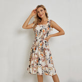 Kleid mit Camisole-Trägern und Print