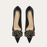 Escarpins de mariage de luxe à talons aiguilles et bout pointu