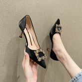 Women's Summer Wild Stiletto Side Empty Pointed Heels