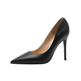Women's Spring French Pointed High Black Stiletto