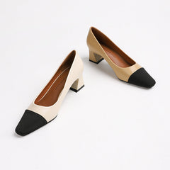 Women's Toe Chunky Stylish Spring Korean Style Color