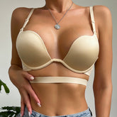 Soutien-gorge pour petite poitrine, femme mince, confortable, sous-vêtement avec anneau en acier, grande poitrine, petite