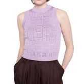 Online Influencer Pop Ärmellose Kurze Strickwaren Alle Passenden Tank Top Lieferung