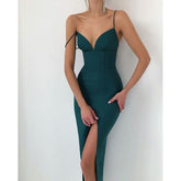 Büro Einfarbig Strickkleid Hochelastisch Plus Size Plus Brust Baumwolle Acht Farben