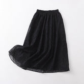 Skirt Loose Filament Pleated Skirt High Waist Mesh Skirt Skirt