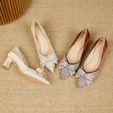 Talons hauts et épais pointus à nœuds pour l'automne