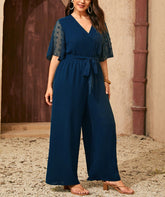 Plus Size Schleife Prominente Schnürung Gerade Lose Hohe Taille