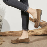 Chaussures plates confortables de style britannique authentique et rétro pour femmes