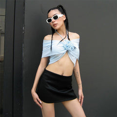 Off Shoulder Decoration Ur Top