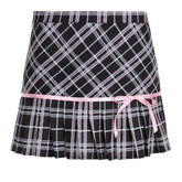 Sweet Cool Girl Plaid Skirt Slim Fit Hip Bow College Pleated Skirt