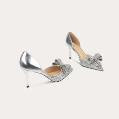 Women's High Stiletto Pointed Crystal Diamond Not Men's Shoes