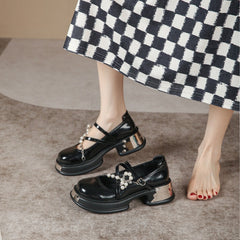 Women's Mary Jane Summer Strap Buckle College