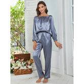 Pyjama mit langen Ärmeln, hochwertiger Homewear-Anzug