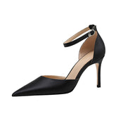 Women's Stilettos High Pointed Toe Satin