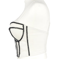 Kurze Camisole-Oberbekleidung Internet-Promi-Unterteil-BH Ärmellose Unterbekleidung Eingewickelte Brust