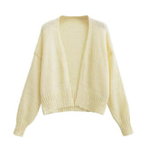 Cardigan ample flatteur pour jeune silhouette, pull à manches longues, manteau pull