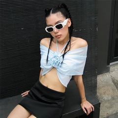 Off Shoulder Decoration Ur Top