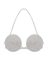 Underwear Round Hollow Diamond Chest Necklace Personality Irregular Asymmetric