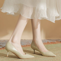 Women's Color High Patent Pointed Stiletto Heels