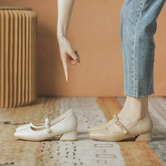 Jane Spring Low-cut Square Toe Style