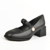 Women's Jane Chunky Retro Hepburn Style Fat Feet