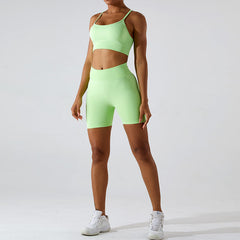 Seamless Yoga Quick Drying Sports Underwear Peach Hip Raise Yoga Shorts Workout Suit
