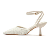 Chaussures de printemps à bout fermé et à tige haute pour femme