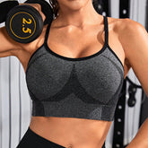 Cross Beauty Back Sportunterwäsche Stoßfest Laufen Fitness Nahtlose AB Garn Engen Yoga BH