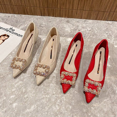 Women's High Summer Champagne Wedding Daily Style Heels