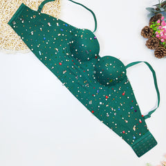 Rhinestone Tube Top Colorful Gem Chest Wrap