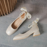 Women's Soft Square Toe Chunky Mary Jane