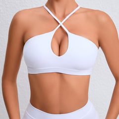 Running Exercise Underwear Beauty Back Fitness Top Yoga Cross Quick Drying Breathable Nude Feel Yoga Bra