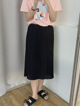 Back Slit Organ Pleated Skirt High Waist Slimming Pleated Skirt