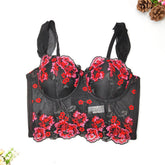 French Mesh Boning Corset Camisole Inner Match Bra Outer Wear Chic Waist Tied Sweet Spicy Top