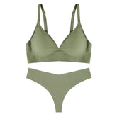 Sous-vêtements confortables sans coutures, soutien-gorge sans fil, soutien-gorge à effet stretch, petite taille, dos en U