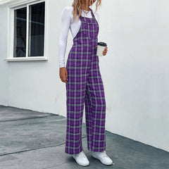 Casual Pants Plaid Spaghetti Straps Jumpsuit