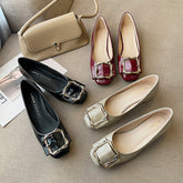 Chaussures carrées mi-hautes pour femme, grandes tailles, pour l'automne