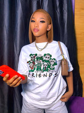 Top Loses Top T-Shirt mit Cartoon-Print, Rundhalsausschnitt, kurzärmelig