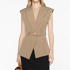 Sleeveless Slim Fit Office Business Vest