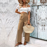 Wear Pants Solid Color Casual Pants