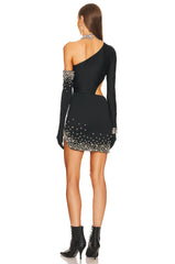 Ensemble simple de manchettes avec décoration en perles pour une tenue mondaine