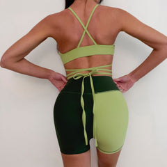 Sports Underwear Shockproof Running Pilates Training Push up Sling Bra
