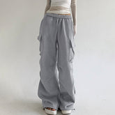 Street Plissee Jogginghose Freizeithose
