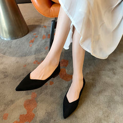 Pumps mit spitzer Spitze und weicher Sohle in Damengröße