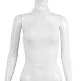 off Shoulder Halter Collared Vest