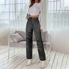 Salopette taille haute amincissante Pantalon décontracté Pantalon large Pantalon Pantalon