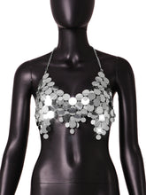 Nightclub Sequ Backless Chain Vest