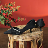 Women's High Stiletto Pearl Twist Side Empty