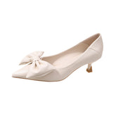 Escarpins à talons aiguilles coréens à décolleté bas et haut pour femmes