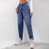 Bleistifthose mit hoher Taille und schmaler Passform